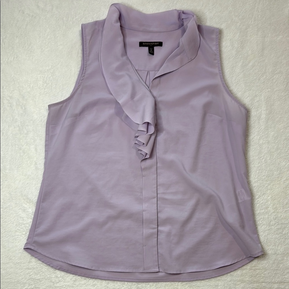 Banana Republic Lavender Sleeveless Blouse